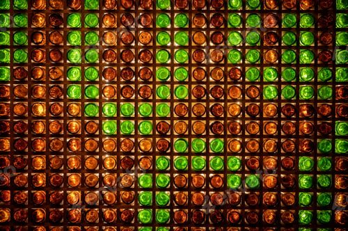 Preview: Beer bottles in stand texture background wall