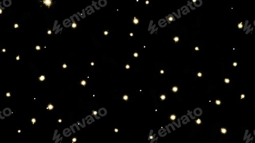 Preview: background with little festive fireworks, isolated on black