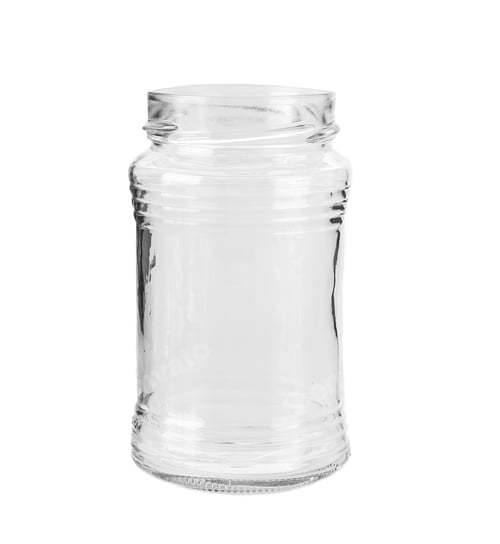 Preview: Empty glass jar.