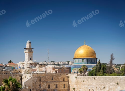 Preview: al aqsa mosque landmark in old town of jesuralem israel