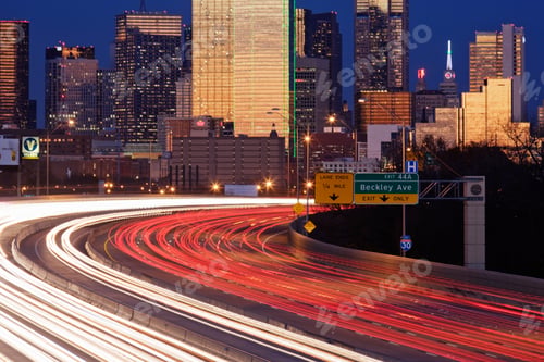 Preview: Freeway Traffic at Dusk on I-30