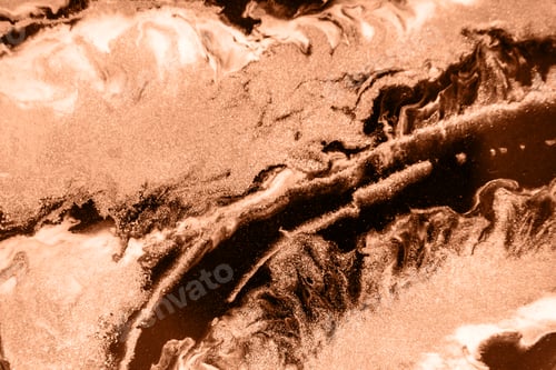 Preview: Epoxy resin paint, abstract background. Demonstrating the colors of 2024 Peach Fuzz.
