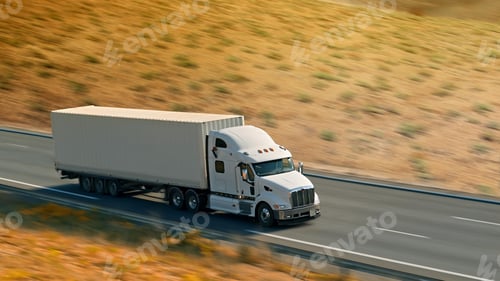 Preview: Van mockup isolated concept, Truck mock up