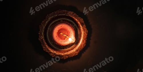 Preview: Diwali, Deepavali. Hindu Festival of lights celebration, India. Diya oil lamp