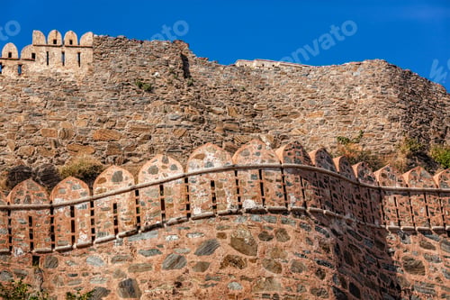 Preview: View of Kumbhalgrh fort walls