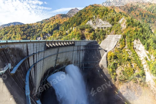 Preview: Kurobe Dam and rainbow