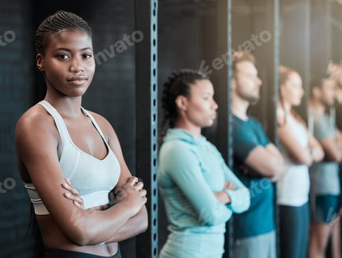 Preview: The gym is my home. Shot of a confident young woman at the gym.