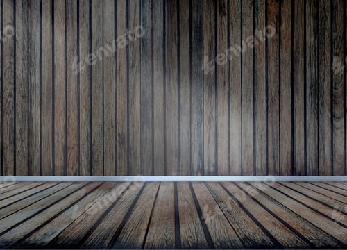 Preview: Wooden interior with light and shade as background