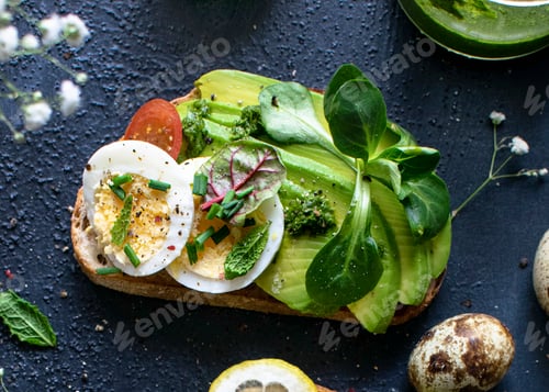 Preview: Fresh homemade open faced sandwich recipe idea