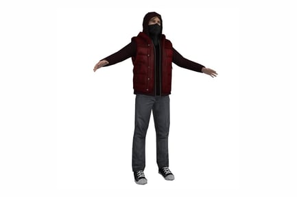 Aperçu: Gilet rembourré Rebel à capuche