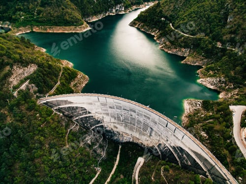 Preview: Valvestino Dam in Italy. Hydroelectric power plant.