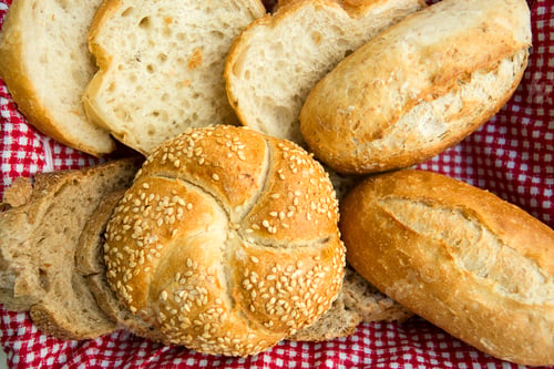 Preview: Fresh fragrant bread on the table. Food concept