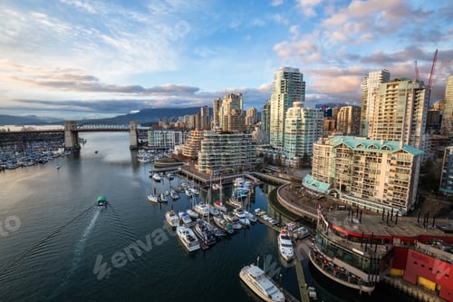 Preview: Aerial view of the residential buildings in False Creek