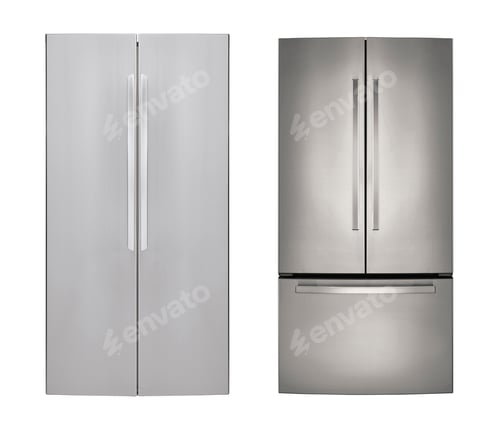 Preview: Modern refrigerators isolated