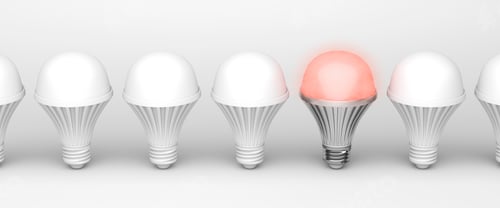 Preview: Unique glowing light bulb