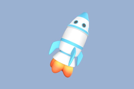 Preview: Rocket 3D Illustration