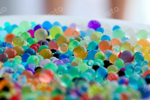 Preview: Orbiz sprinkled on top of a white plate.