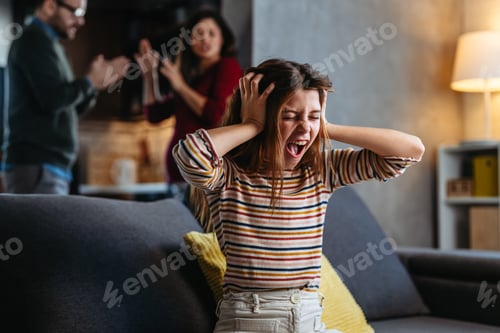 Preview: A neglected, frustrated teenager while her parents struggle with relationship problems and argue