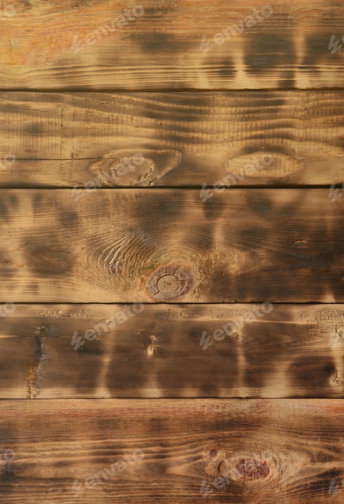 Preview: The texture of the scorched wooden wall