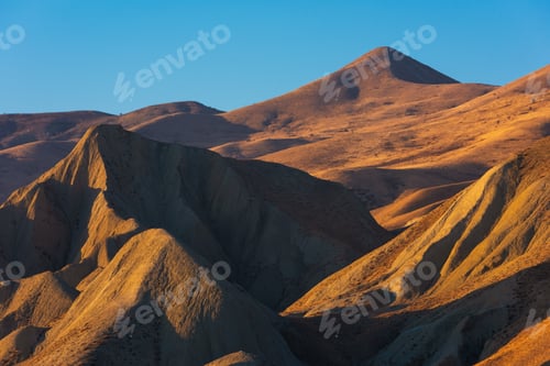 Preview: Amazing mountain landscape before sunset time