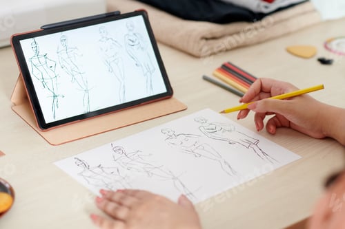 Preview: Tailor Learning Drawing Fashion Sketches