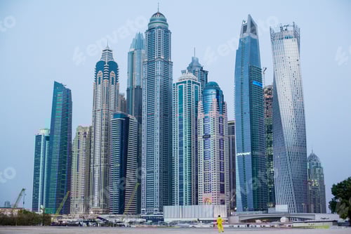 Preview: Dubai, UAE, March 2018 Skyscrapers in Dubai Marina