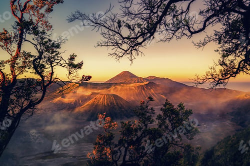 Preview: Nature landscape background in Java island, Indonesia