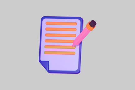 Preview: Pencil and Paper Set on a Table