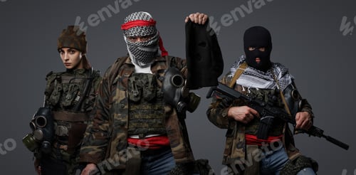 Preview: Middle Eastern Extremists. A Trio in Camouflage