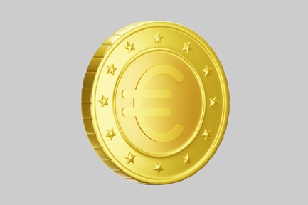 Preview: Golden euro currency