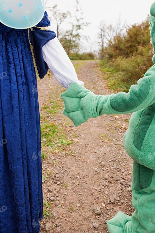 Preview: Kids in costume holding hands