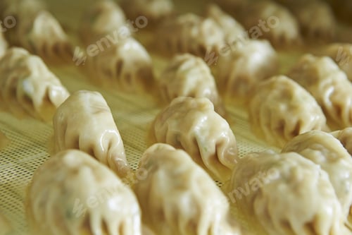 Preview: Closeup of delicious steamed dumplings