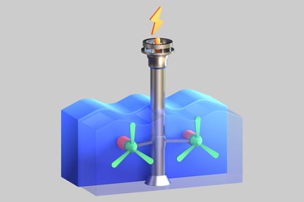 Preview: model of a generator or turbine.