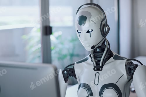 Preview: AI robot working in the office