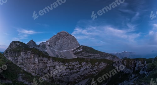 Preview: Mangart mountain and stars