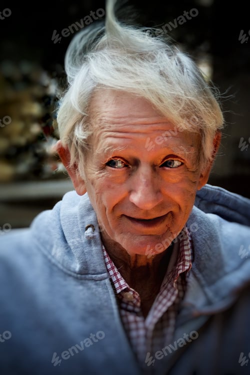 Preview: Kindly elderly gentleman smiling