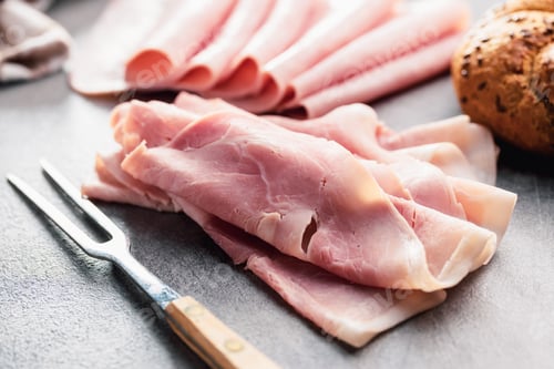 Preview: Sliced pork ham