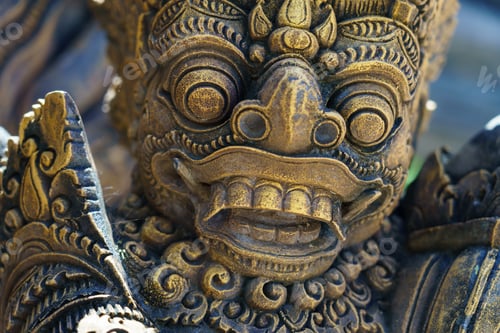 Preview: Ancient Balinese statue at the temple