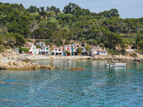 Preview: View of secluded cove S'Alguer near Palamos, Catalonia