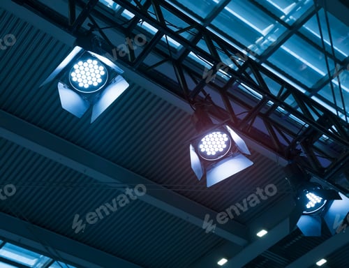 Preview: Led Light On Mall Roof.