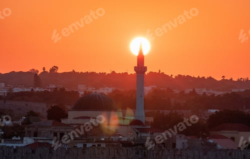 Preview: Mosque in City on the Mediterranean Sea, Rhodes, Greece
