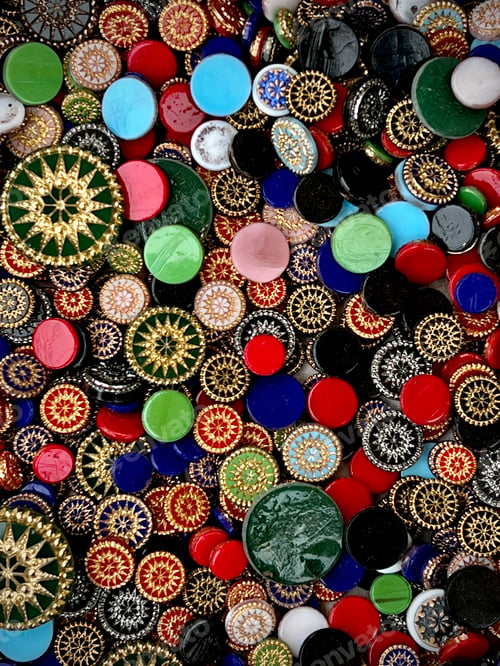 Preview: Bright colorful buttons
