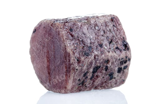 Preview: macro mineral stone ruby on a white background
