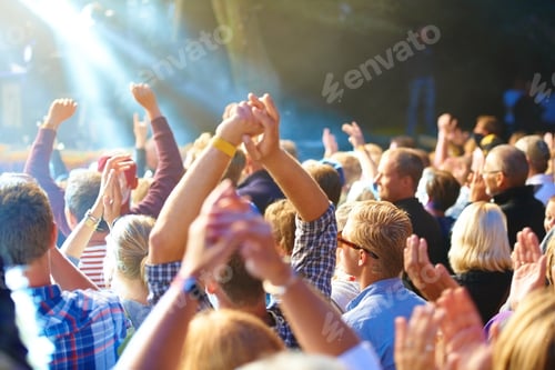 Preview: Enjoying the music festival. Cropped shot of a large crowd at a music concert.