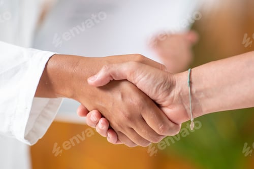 Preview: Patient shaking hands with doctor