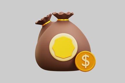 Preview: Money bags with dollar coin