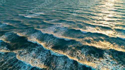Preview: Sea waves on the beautiful morning sea
