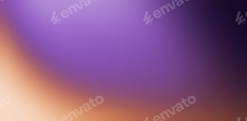 Preview: Purple orange gradient background blurred grainy banner design, noise grain texture, place for text