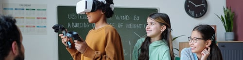 Preview: Students Engaging with Virtual Reality in Classroom Setting