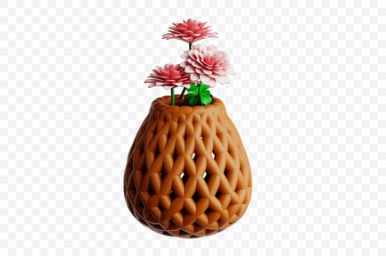 Preview: 3D Dahlia Basket